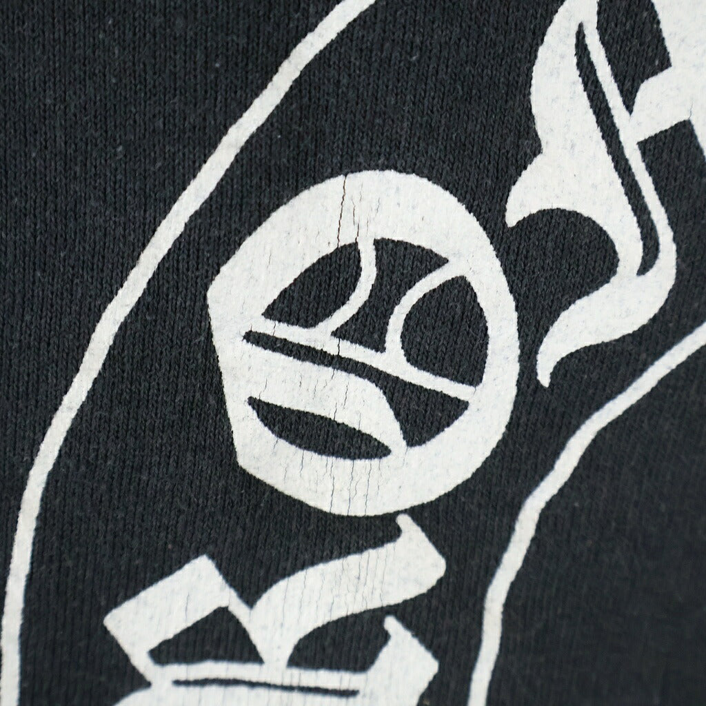 CHROME HEARTS(クロムハーツ) OLD HORSESHOE HOODIE オールド ホースシュープリント 裏地サーマル プルオーバーパーカー ブラック