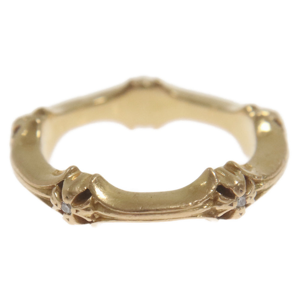 CHROME HEARTS(クロムハーツ) 22K PLUS AND BONE P D プラスアンドボーン パヴェダイヤ ゴールドリング