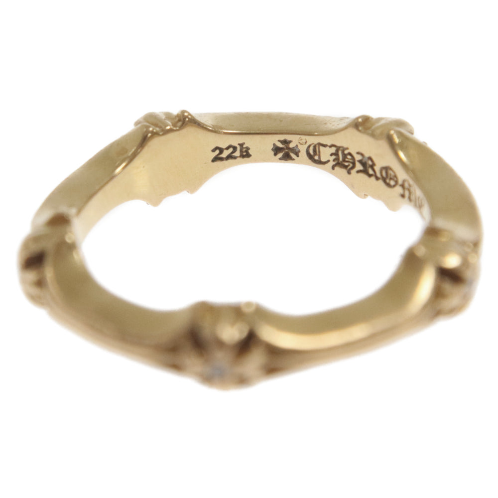 CHROME HEARTS(クロムハーツ) 22K PLUS AND BONE P D プラスアンドボーン パヴェダイヤ ゴールドリング