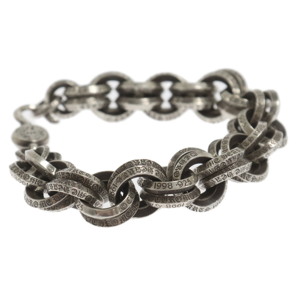 CHROME HEARTS(クロムハーツ) 2 DOUBLE B RING ダブルBリング シルバーブレスレット