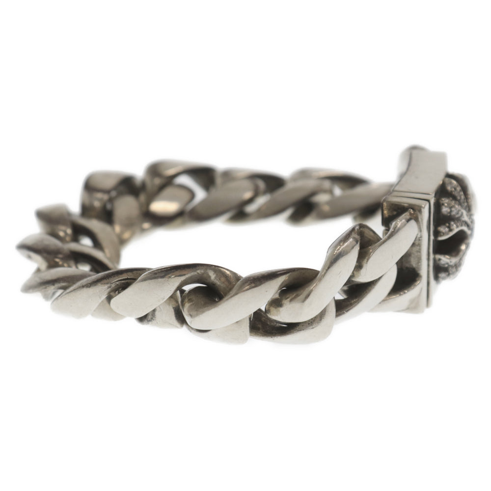 CHROME HEARTS(クロムハーツ) CH X BOX ID P DIA CHクロスボックスID PAVE ダイヤシルバーブレスレット