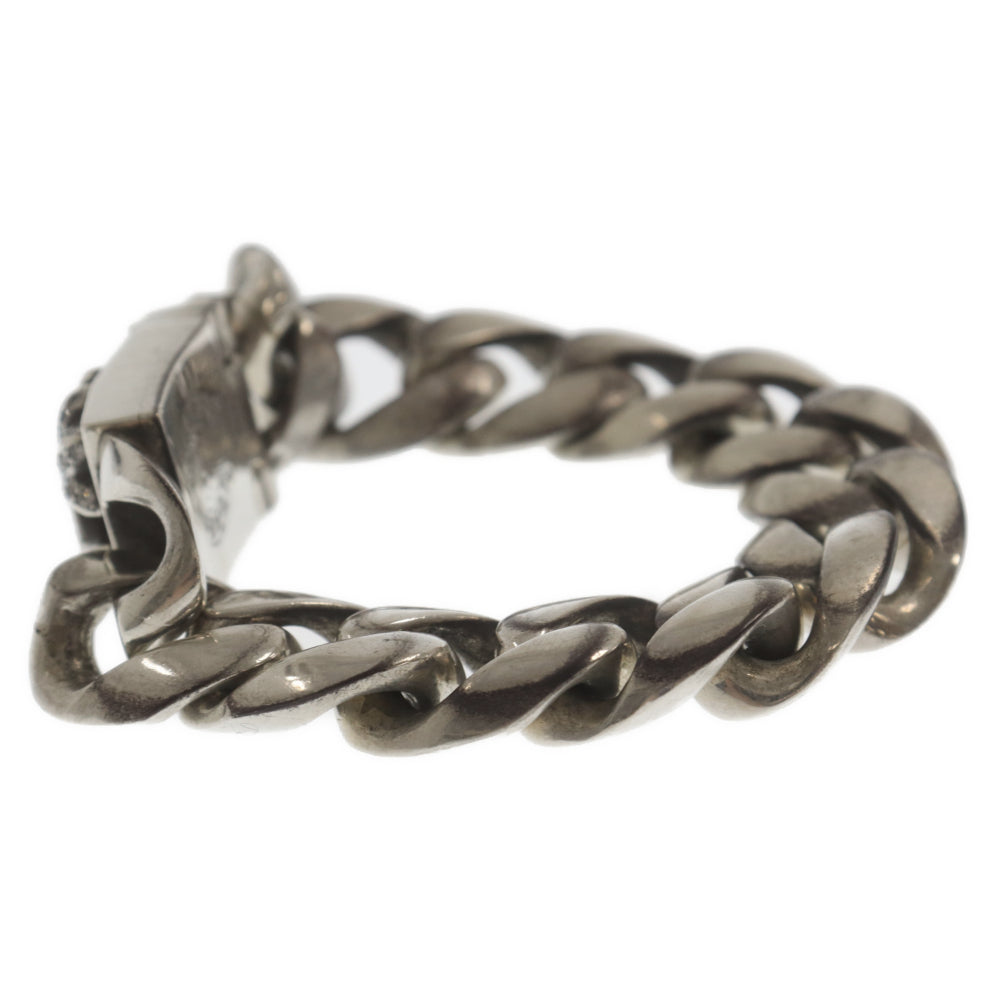 CHROME HEARTS(クロムハーツ) CH X BOX ID P DIA CHクロスボックスID PAVE ダイヤシルバーブレスレット