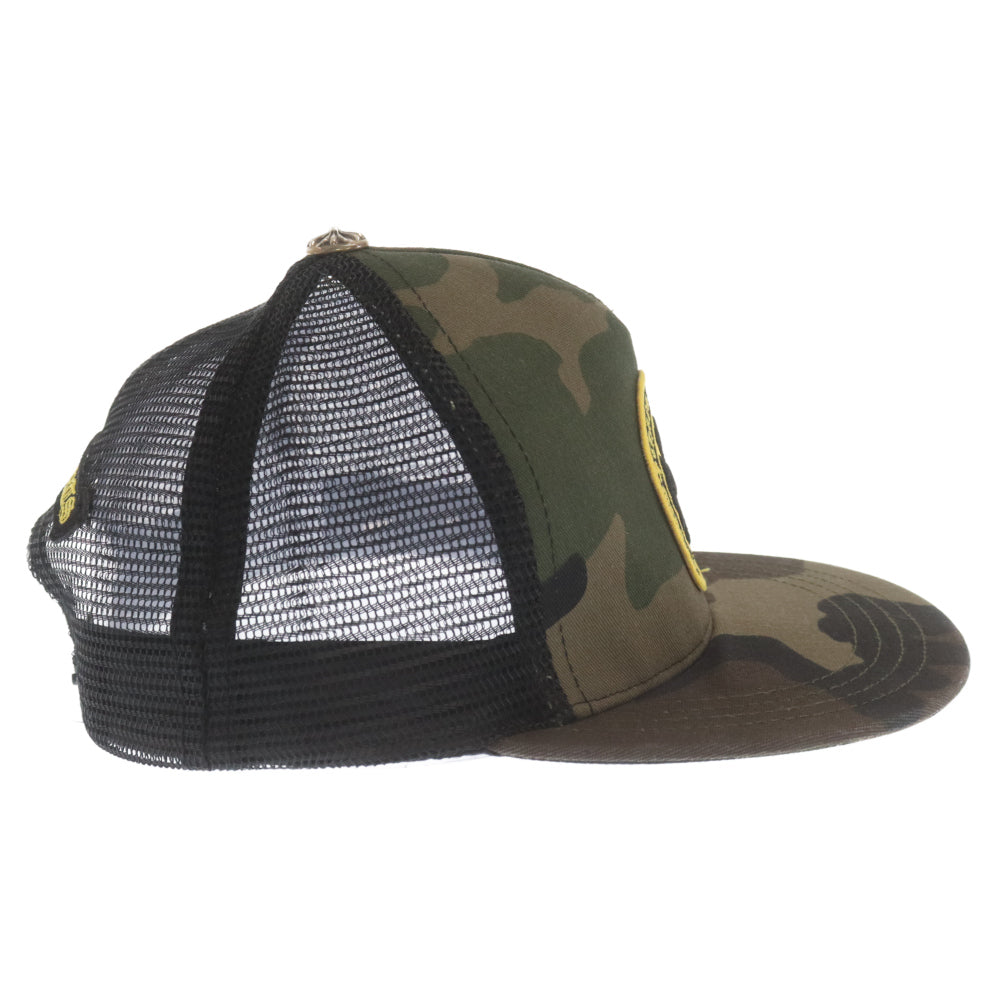 CHROME HEARTS(クロムハーツ) ROUND PATCH トラッカーキャップ ブラック/カーキ