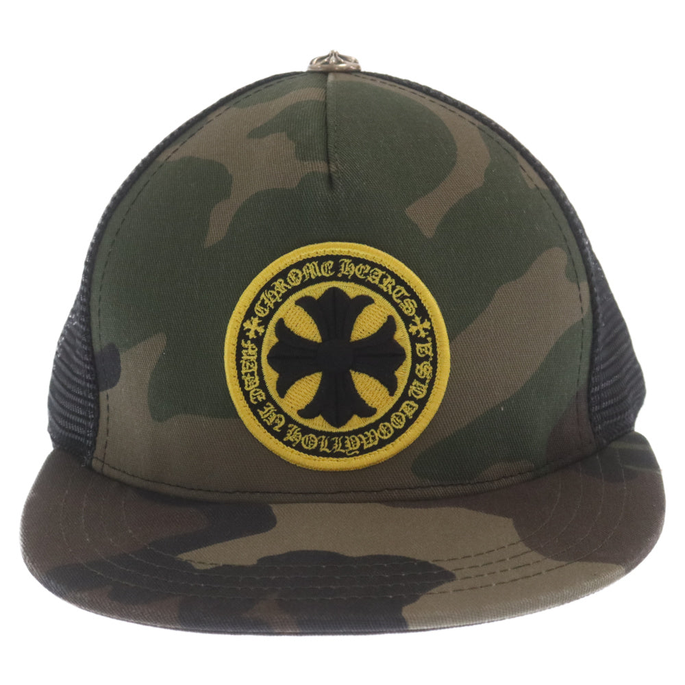 CHROME HEARTS(クロムハーツ) ROUND PATCH トラッカーキャップ ブラック/カーキ