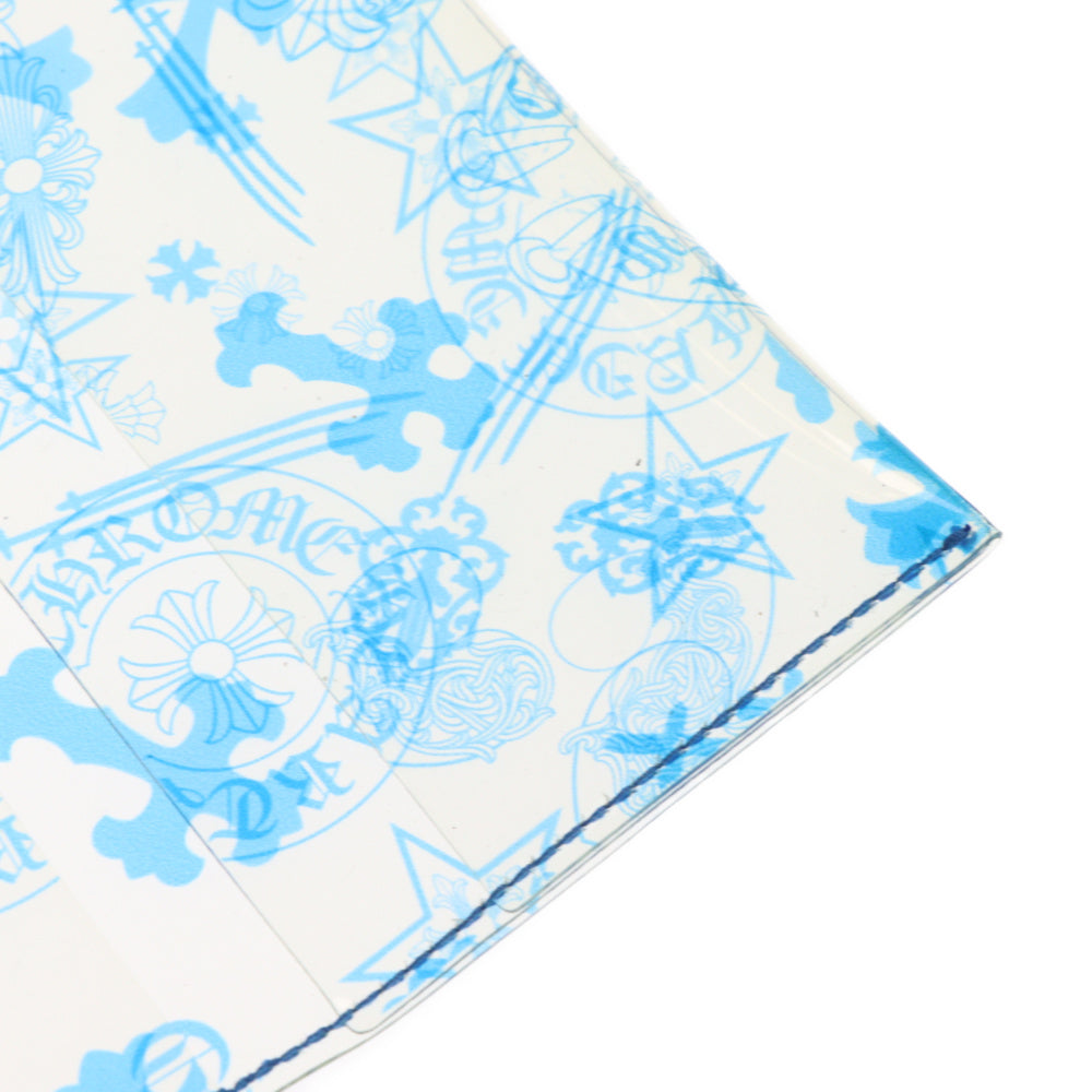 CHROME HEARTS(クロムハーツ) Patch Card Case PVC クリア マルチカードケース 名刺入れ ブルー