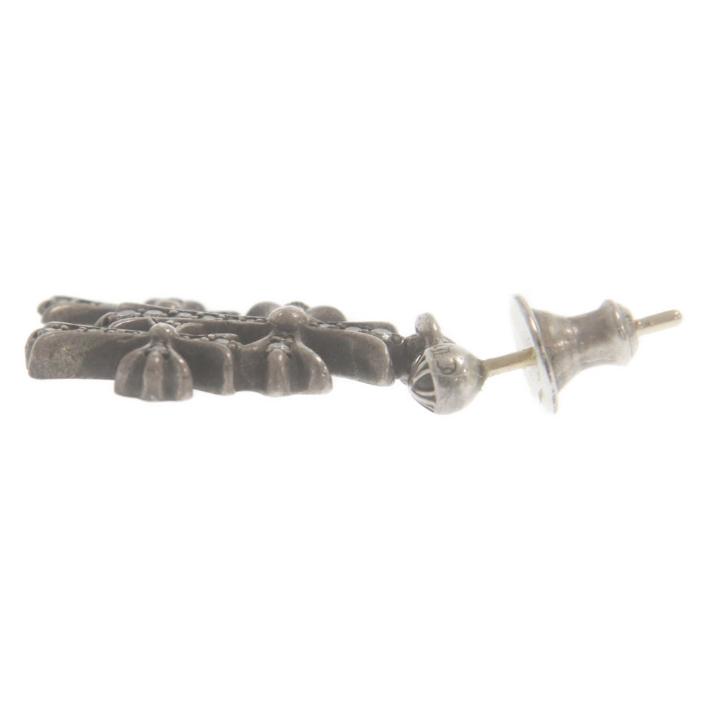 CHROME HEARTS(クロムハーツ) 3 CH CROSS DROP P D トリプルCHクロス シルバー ダイヤピアス