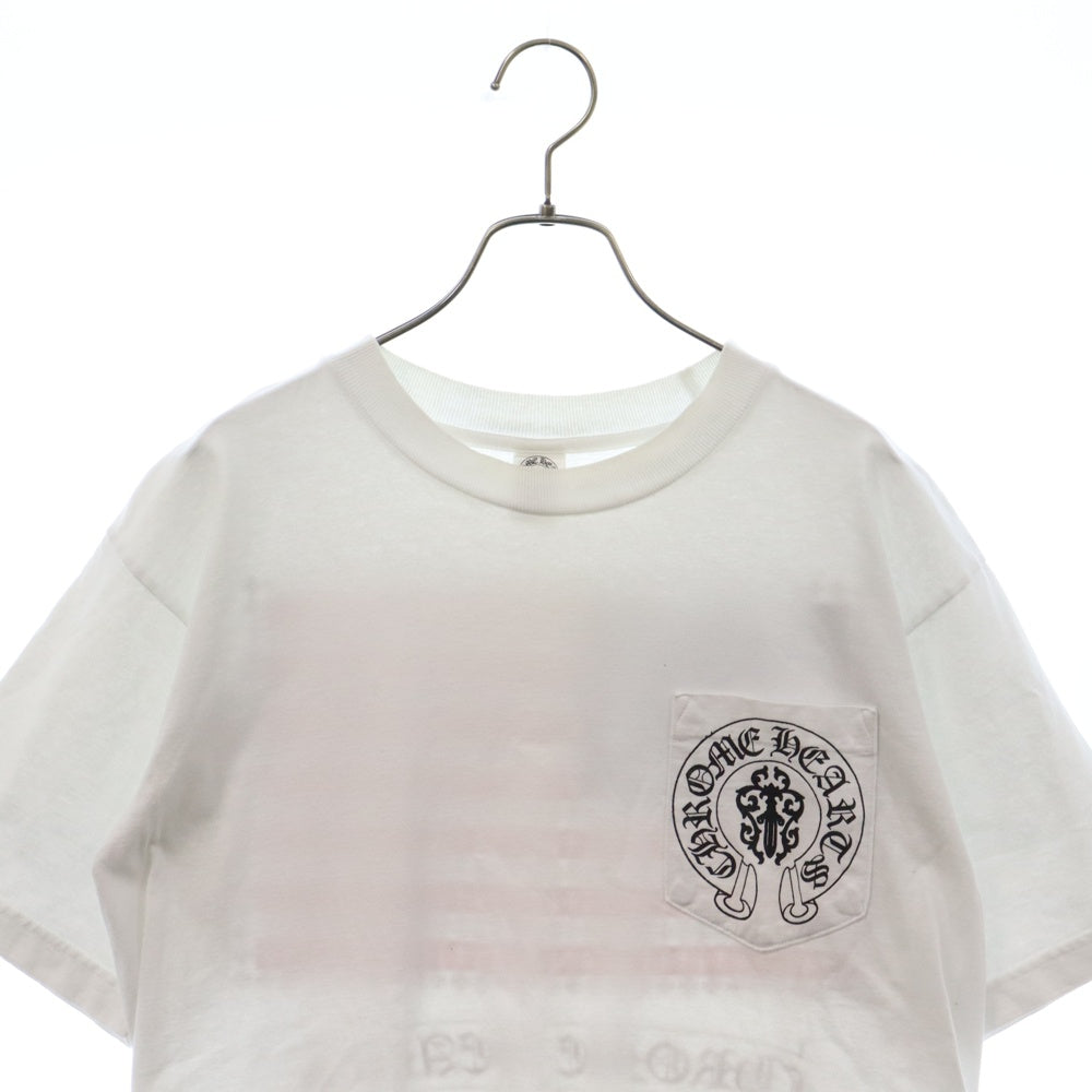 CHROME HEARTS(クロムハーツ) Old American Flag Tee クロムハーツ オールドアメリカンフラッグTシャツ 半袖カットソー ホワイト