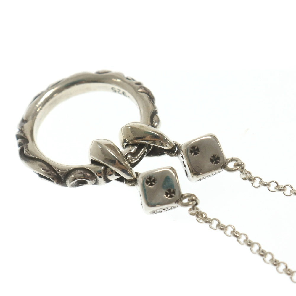 CHROME HEARTS(クロムハーツ) EYWR LOOP DICE DBL アイウェアループダイス シルバーネックレス ※国内レシート有り