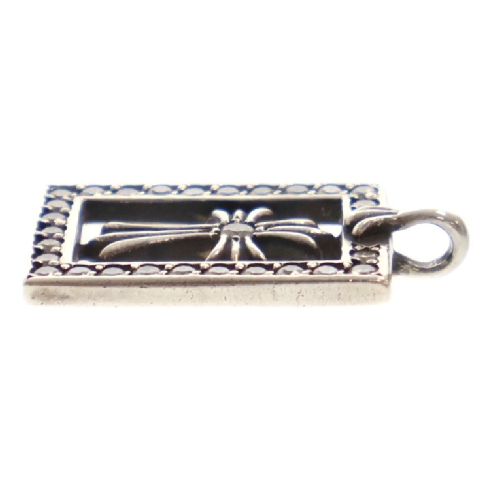 CHROME HEARTS(クロムハーツ) FRMD OPN BBYFAT P D フレームドオープン PAVEダイヤ ネックレストップ シルバー