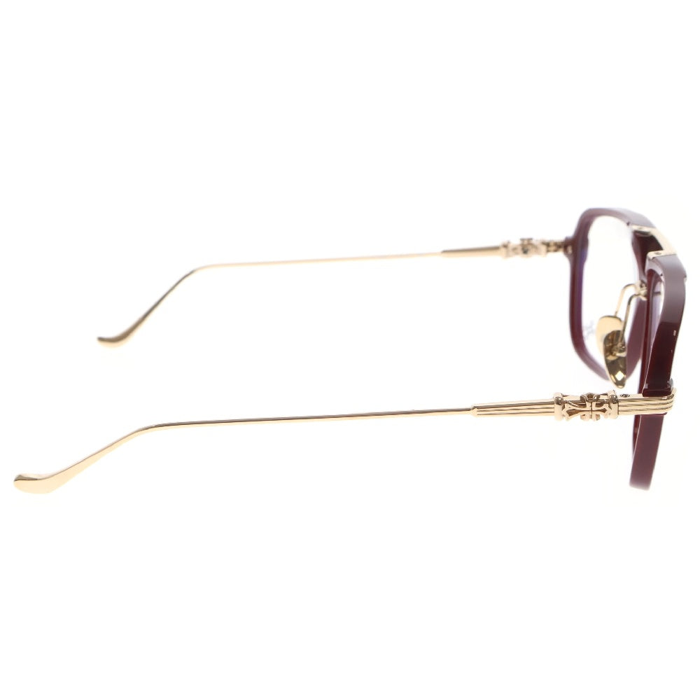 CHROME HEARTS(クロムハーツ) INIT ダブルブリッジサングラス 眼鏡 メガネ アイウエア レッド/ゴールド