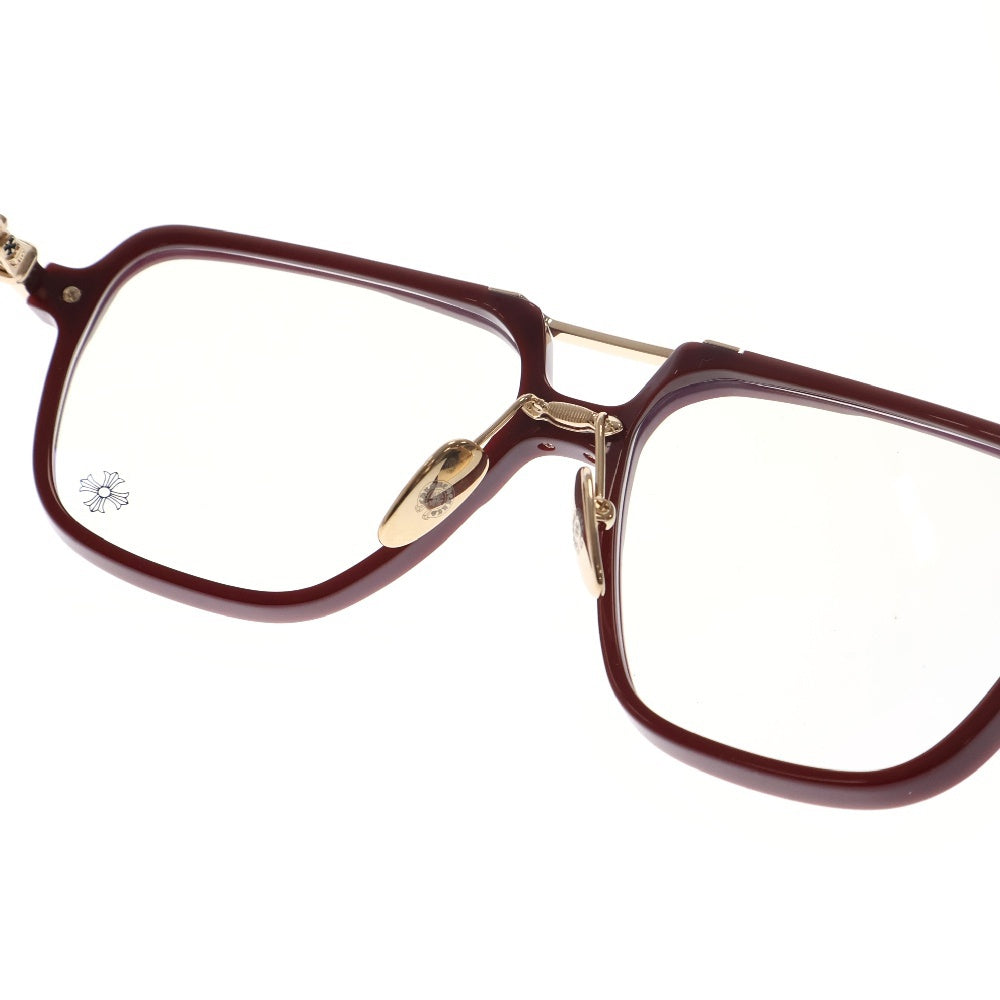 CHROME HEARTS(クロムハーツ) INIT ダブルブリッジサングラス 眼鏡 メガネ アイウエア レッド/ゴールド