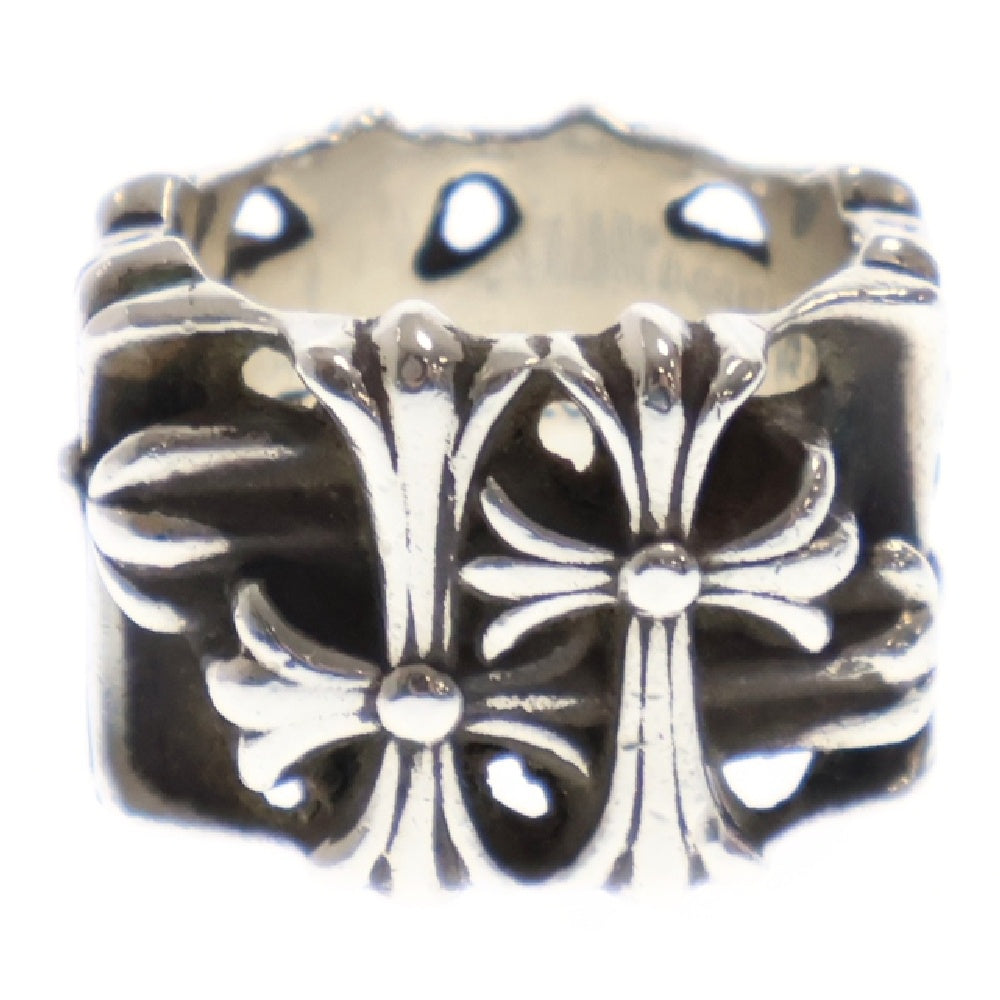 CHROME HEARTS(クロムハーツ) SQUARE CEMETERY スクエアセメタリークロス シルバーリング 17号