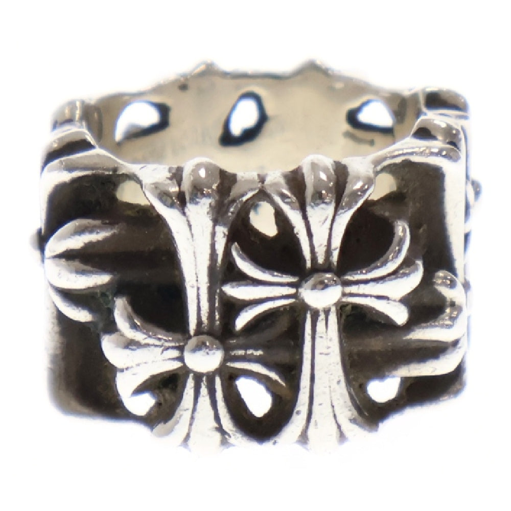 CHROME HEARTS(クロムハーツ) SQUARE CEMETERY スクエアセメタリークロス シルバーリング 17号