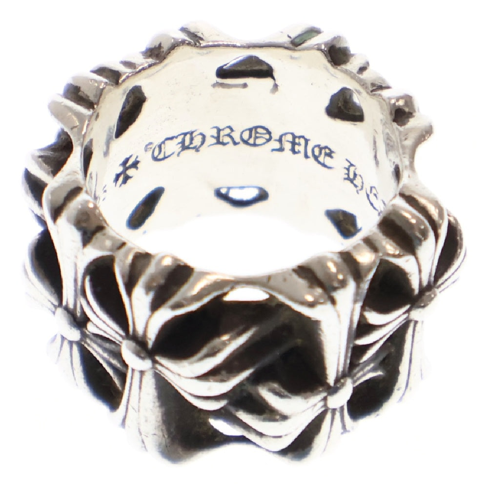 CHROME HEARTS(クロムハーツ) SQUARE CEMETERY スクエアセメタリークロス シルバーリング 17号