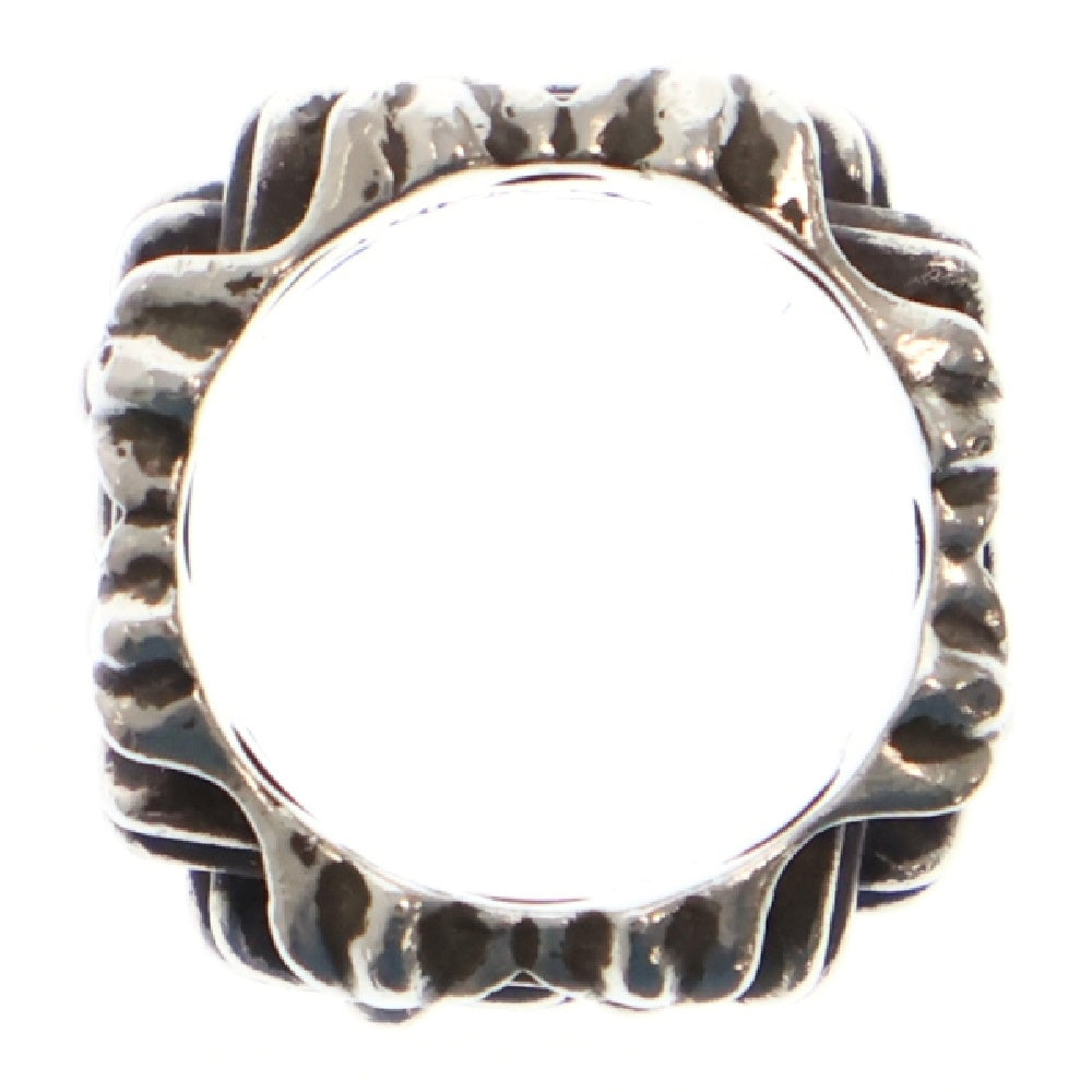 CHROME HEARTS(クロムハーツ) SQUARE CEMETERY スクエアセメタリークロス シルバーリング 17号