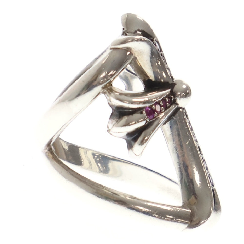 CHROME HEARTS(クロムハーツ) INFINITY CH CRS インフィニティCHクロス PAVEピンクサファイアシルバーリング 16.5号