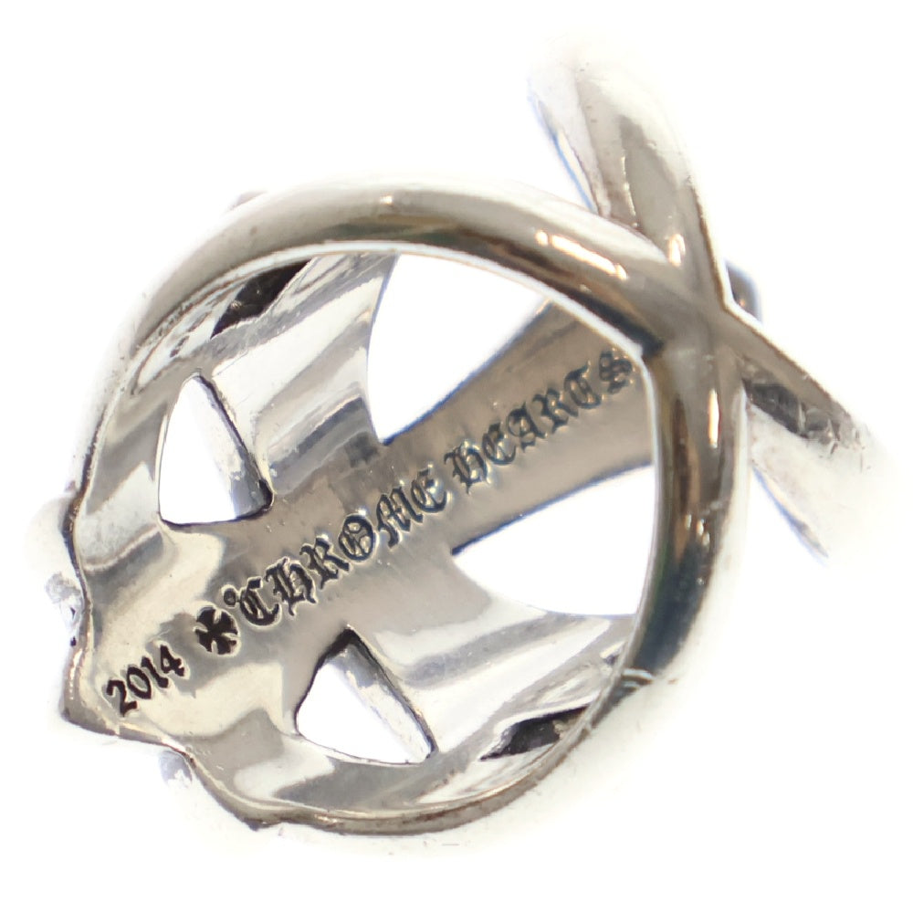 CHROME HEARTS(クロムハーツ) INFINITY CH CRS インフィニティCHクロス PAVEピンクサファイアシルバーリング 16.5号