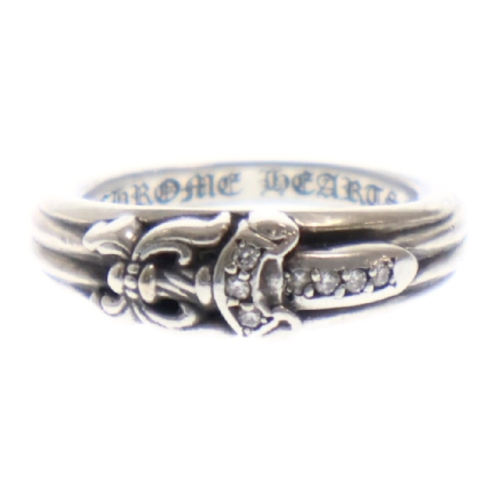CHROME HEARTS(クロムハーツ) BABY CLSC P D ベイビークラシックダガー PAVEダイヤ シルバーリング 5号