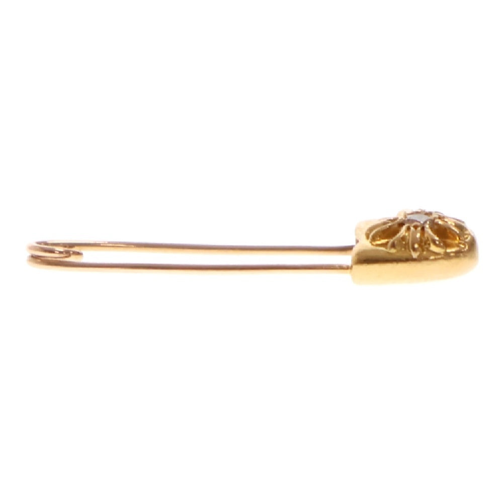 CHROME HEARTS(クロムハーツ) 22K SAFETY PIN S 1DIA 22Kスモールセーフティピン 1ダイヤ ゴールドネックレストップ ゴールド