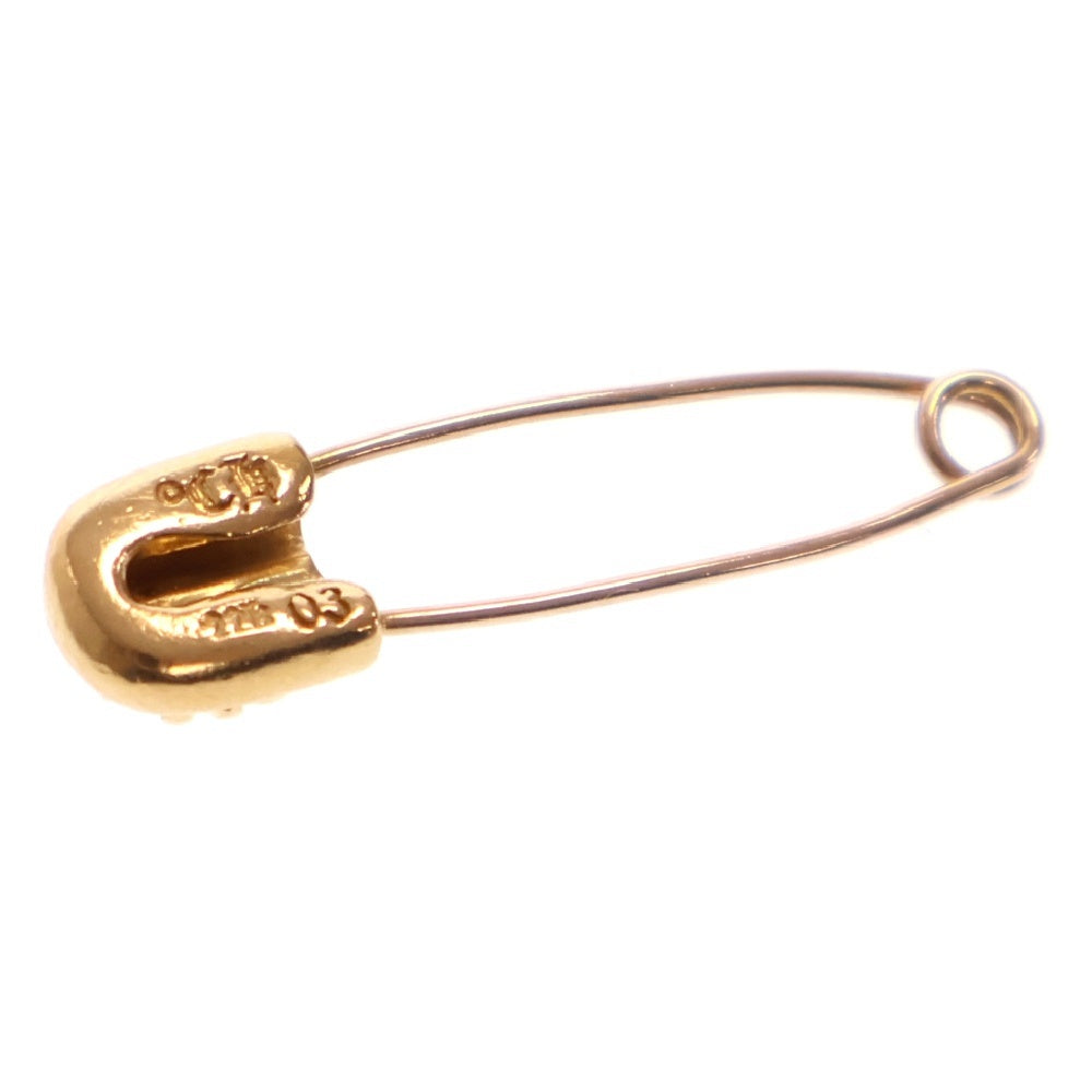 CHROME HEARTS(クロムハーツ) 22K SAFETY PIN S 1DIA 22Kスモールセーフティピン 1ダイヤ ゴールドネックレストップ ゴールド