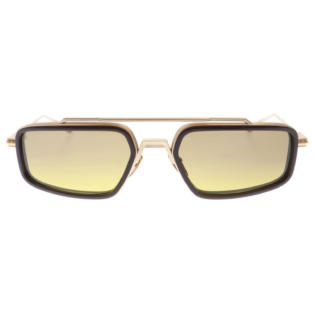 CHROME HEARTS(クロムハーツ) 61□20ー124 Eader ブレイスバースクエア サングラス アイウェア 眼鏡 マットゴールド