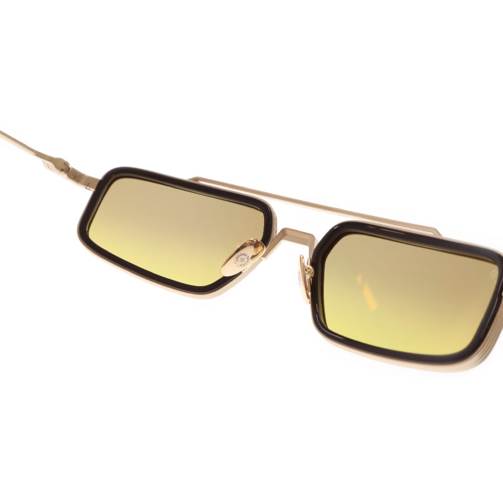 CHROME HEARTS(クロムハーツ) 61□20ー124 Eader ブレイスバースクエア サングラス アイウェア 眼鏡 マットゴールド