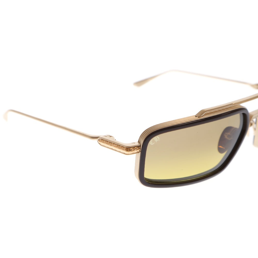 CHROME HEARTS(クロムハーツ) 61□20ー124 Eader ブレイスバースクエア サングラス アイウェア 眼鏡 マットゴールド
