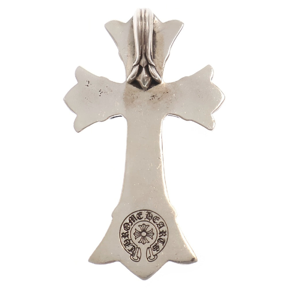 CHROME HEARTS(クロムハーツ) DBL CH CRS LRG ラージダブルCHクロス ペンダント シルバーネックレストップ シルバー