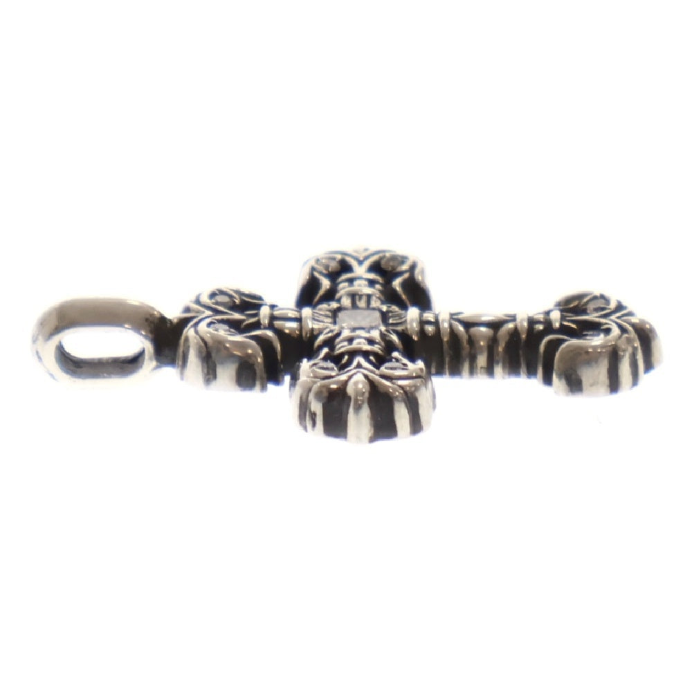CHROME HEARTS(クロムハーツ) CHARM FILIGREE TINY P DMND タイニーフィリグリー PAVEダイヤ シルバーネックレストップ シルバー