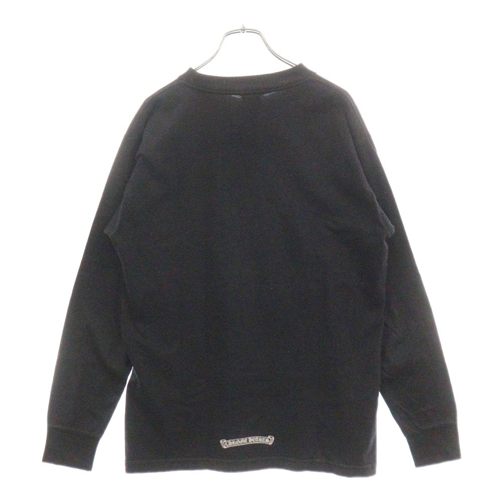 CHROME HEARTS(クロムハーツ) OLD オールドモデル フロントホースシュー刺繍 長袖Tシャツ カットソー ブラック/レッド