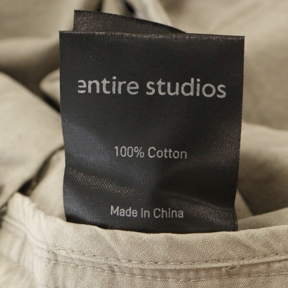 entire studios(エンタイア スタジオ) FREIGHT CARGO PANTS ES2395 P0047 フライト ドローストリング カーゴパンツ ベージュ