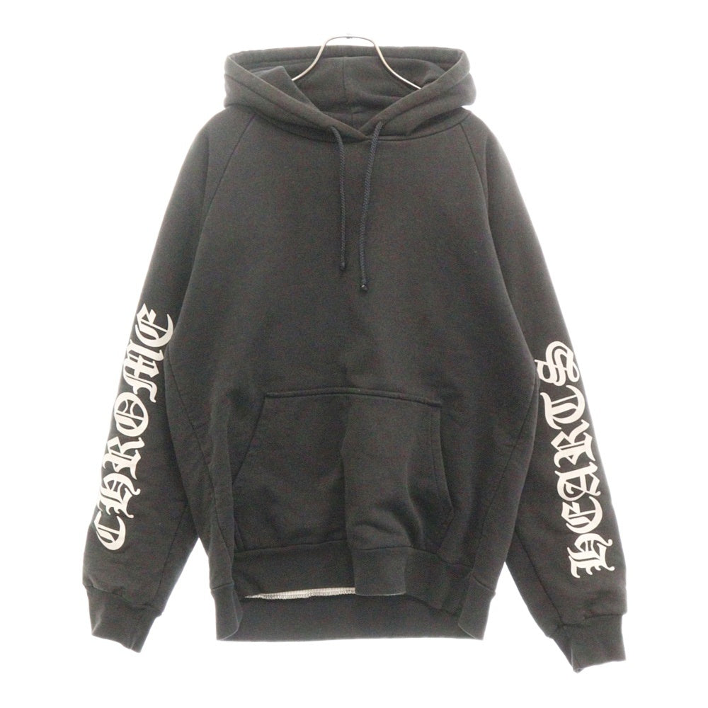 CHROME HEARTS(クロムハーツ) OLD SWTSHRT PLVR オールドモデル 袖ロゴ バックホースシュープリントパーカー