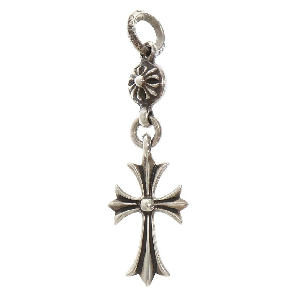 CHROME HEARTS(クロムハーツ) 1B TNY CH CRS 1ボールタイニーCHクロス チャーム シルバーネックレストップ シルバー