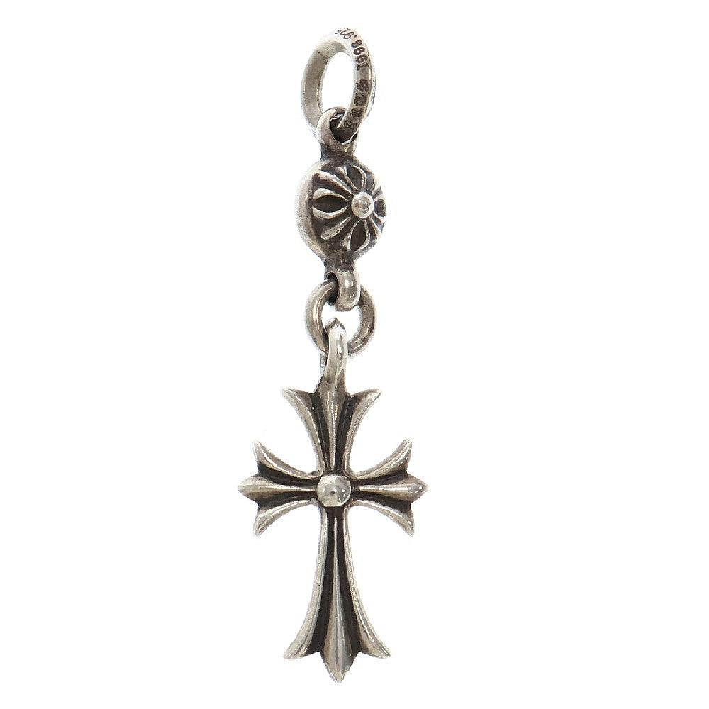 CHROME HEARTS(クロムハーツ) 1B TNY CH CRS 1ボールタイニーCHクロス チャーム シルバーネックレストップ シルバー