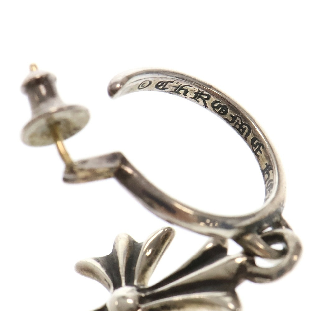 CHROME HEARTS(クロムハーツ) TINY CH CROSS タイニーCHクロスフープ シルバーピアス シルバー