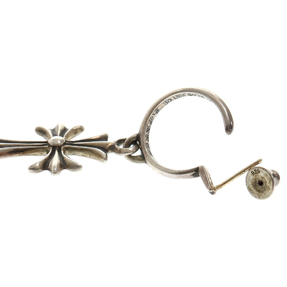CHROME HEARTS(クロムハーツ) TINY CH CROSS タイニーCHクロスフープ シルバーピアス シルバー