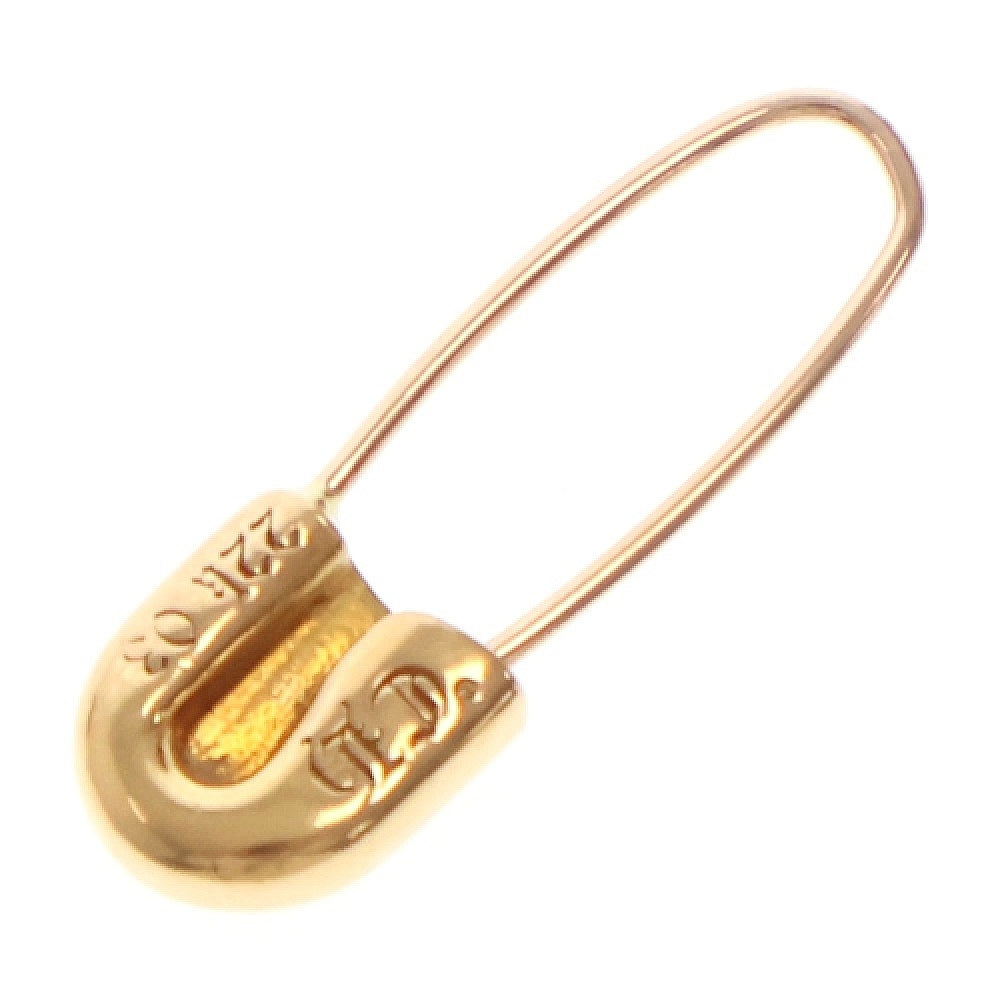 CHROME HEARTS(クロムハーツ) 22K ER SAFETY PIN CH PLS L 1DIA 1ダイヤ セーフティーピン ゴールドピアス