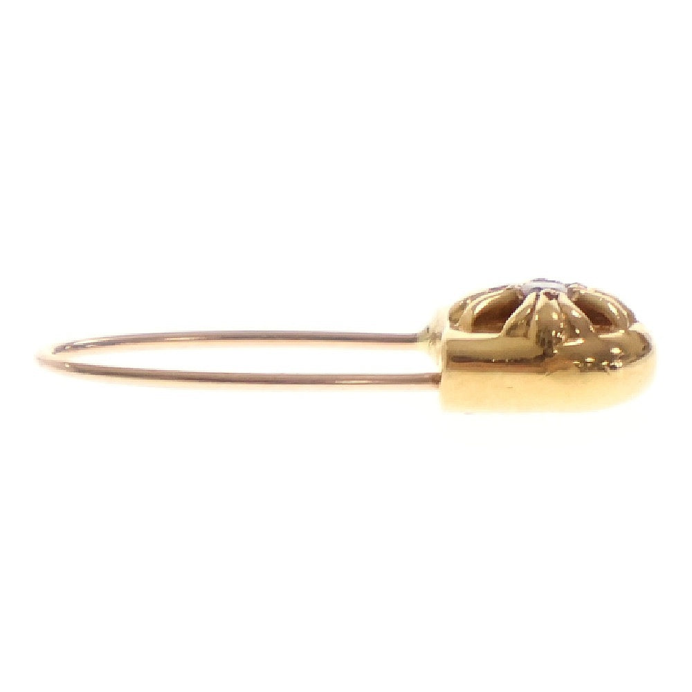 CHROME HEARTS(クロムハーツ) 22K ER SAFETY PIN CH PLS L 1DIA 1ダイヤ セーフティーピン ゴールドピアス