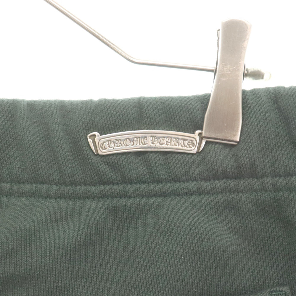 CHROME HEARTS(クロムハーツ) Y NOT SLO RIDE ロゴ刺繍スウェットハーフパンツ グリーン