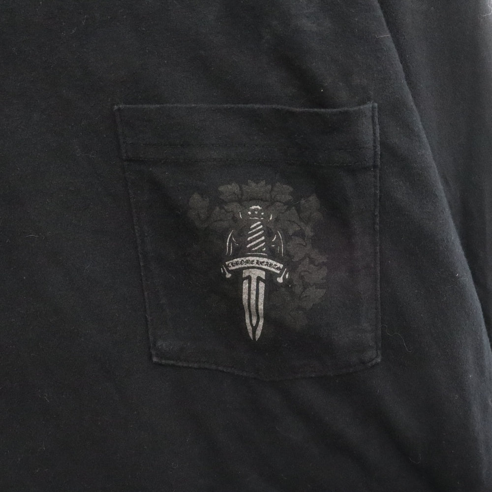 CHROME HEARTS(クロムハーツ) DAGGER L/S TEE ダガープリント 長袖Tシャツ カットソー ブラック