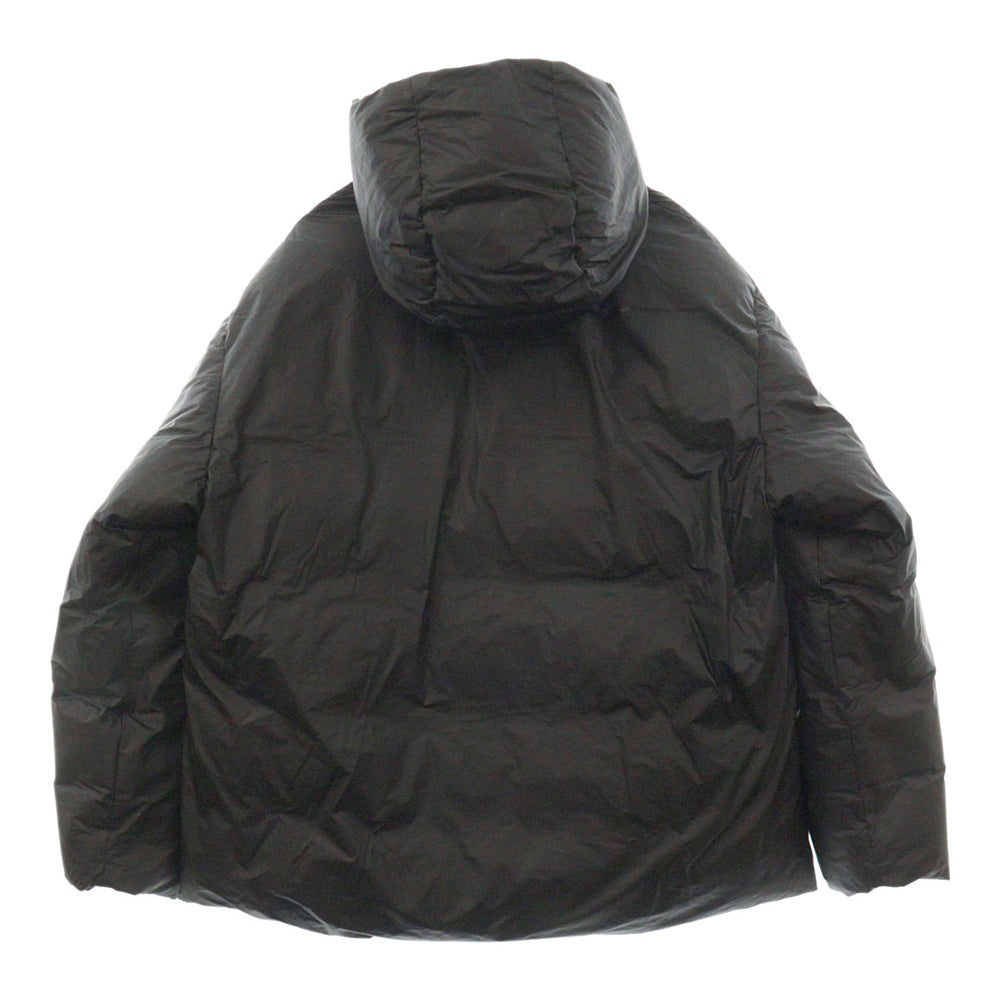 HERON PRESTON(ヘロンプレストン) HOODED PADED JACKET HMED011F22FAB001 フード付き パデッドジップアップジャケット ブラック