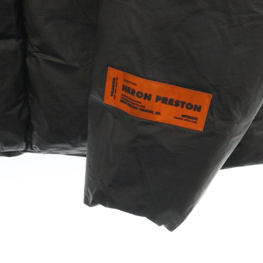 HERON PRESTON(ヘロンプレストン) HOODED PADED JACKET HMED011F22FAB001 フード付き パデッドジップアップジャケット ブラック