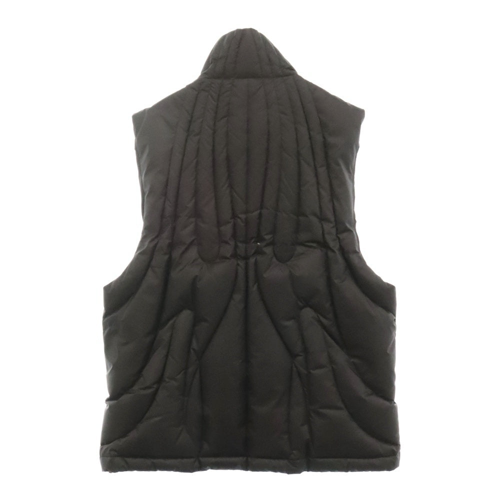 THUG CLUB(サグクラブ) 23AW Cave Goose Down Vest ケイブ キルティングデザイン ジップアップノースリーブ グースダウンベスト ジャケット ブラック TC23PA0203