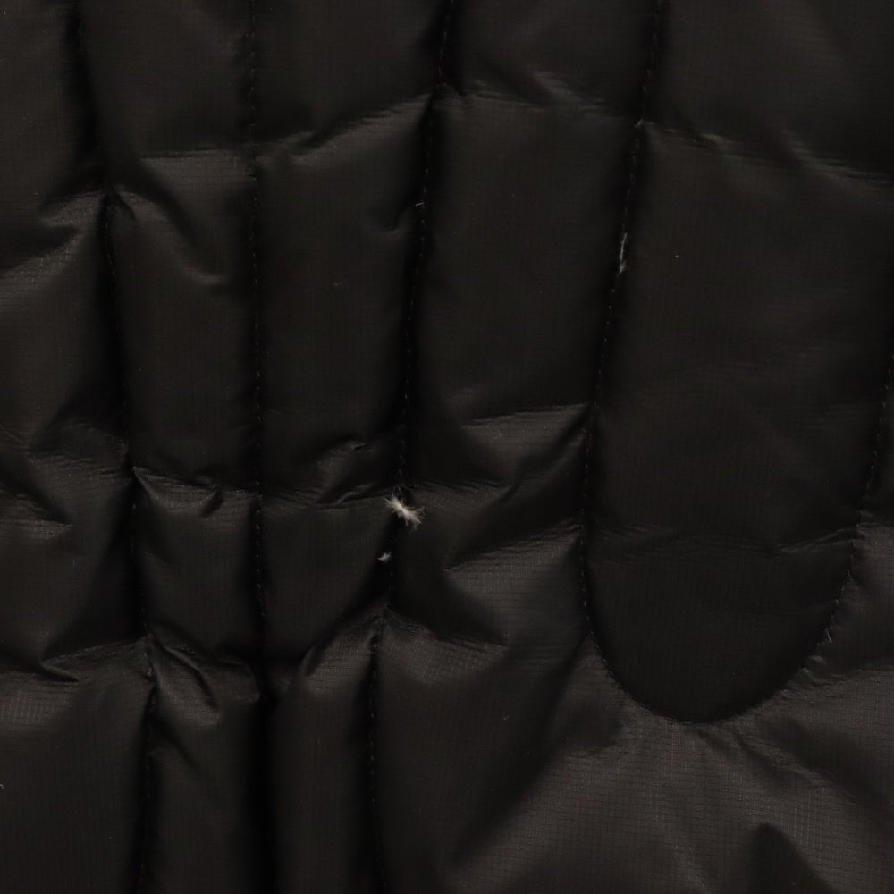 THUG CLUB(サグクラブ) 23AW Cave Goose Down Vest ケイブ キルティングデザイン ジップアップノースリーブ グースダウンベスト ジャケット ブラック TC23PA0203