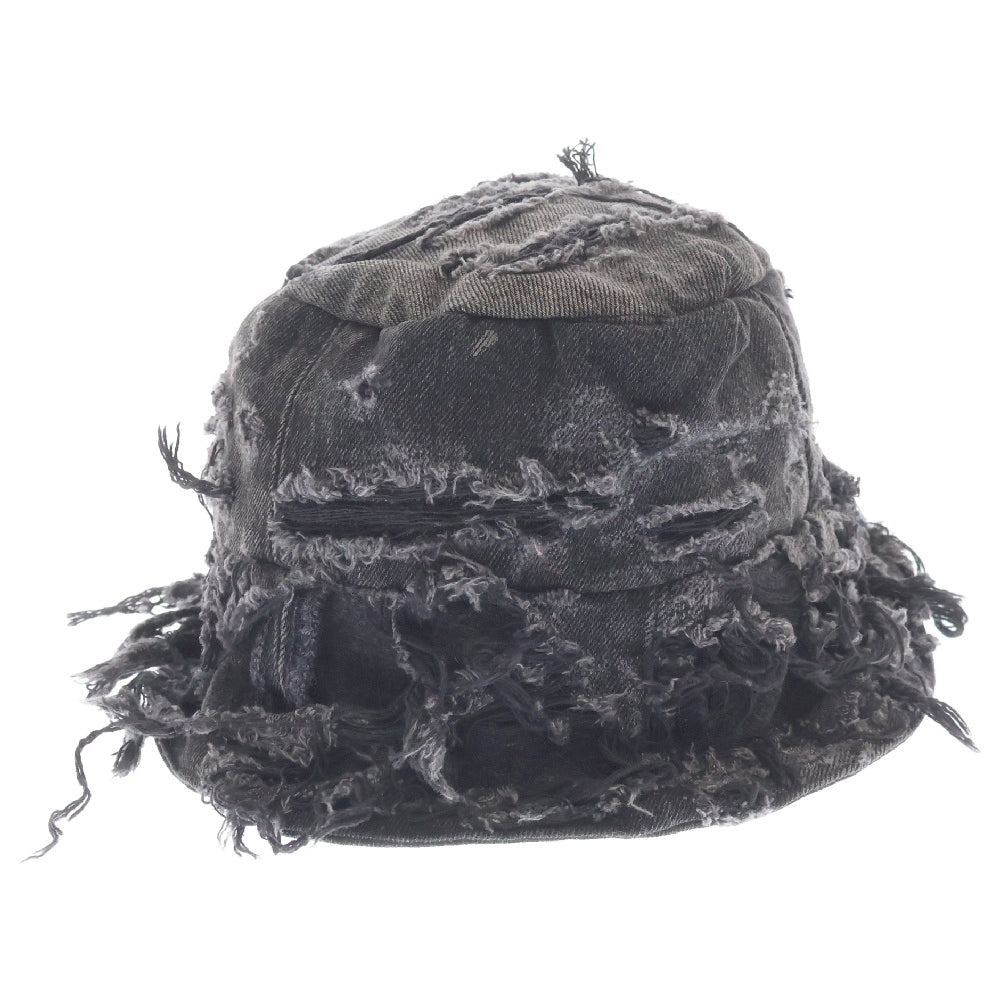 Innocence NYC(イノセンス) DESTROY BUCKET HAT INDEBH01 デストロイ バケットハット ブラック ダメージ加工