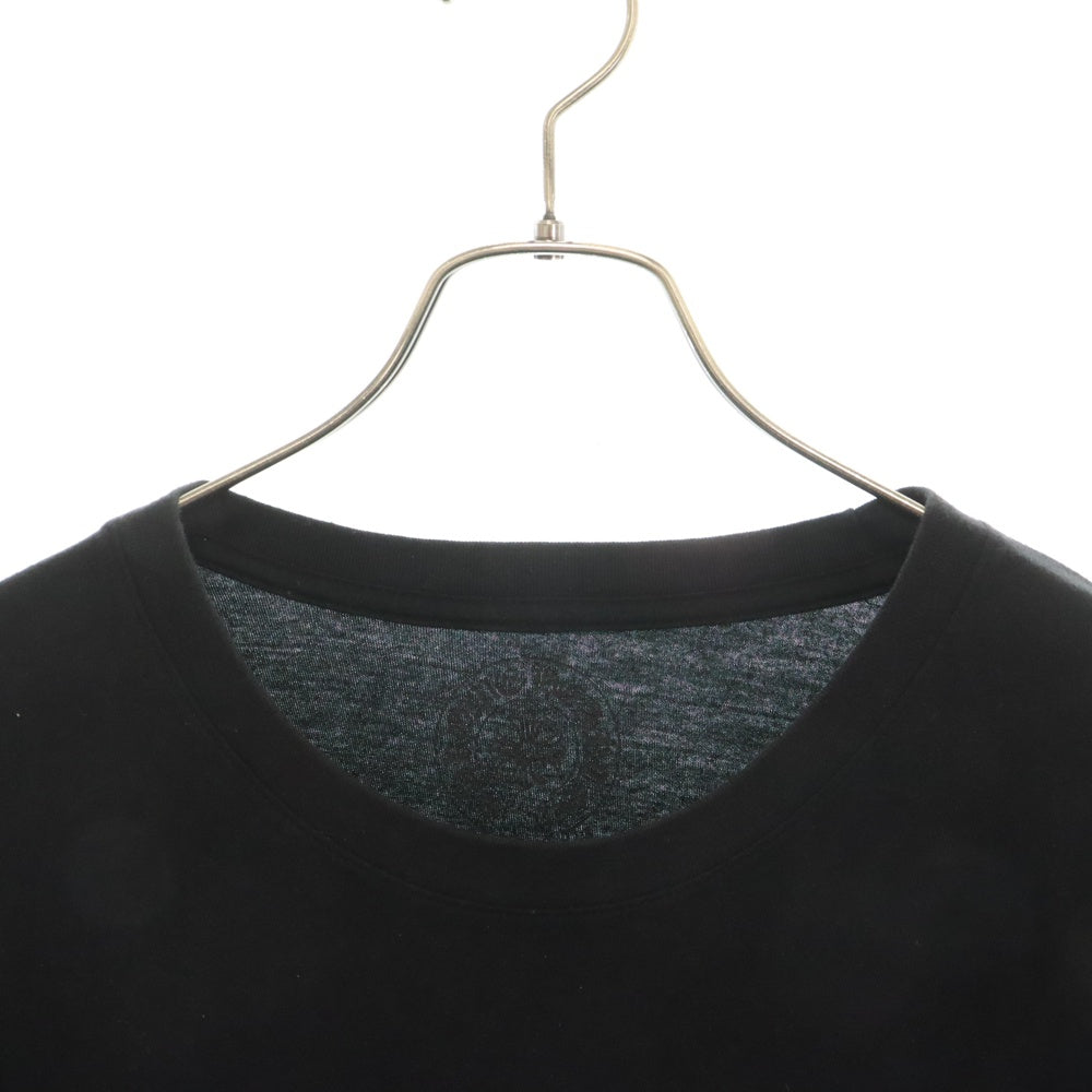 CHROME HEARTS(クロムハーツ) Back Grad Circle Logo L/S Tee バックグラデーション サークルロゴ ロングスリーブTシャツ 袖CHクロスプリント 長袖Tシャツ ブラック