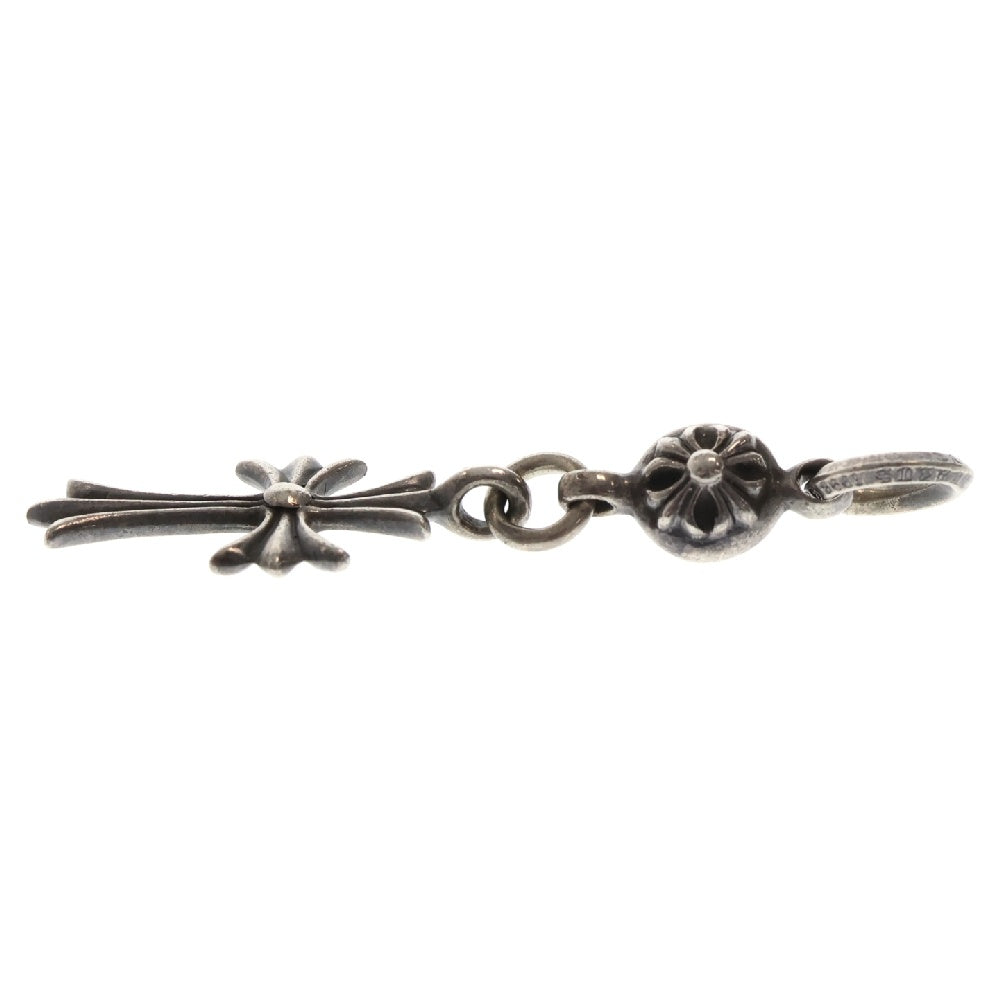 CHROME HEARTS(クロムハーツ) 1B TNY CH CRS 1ボールタイニーCHクロス チャーム シルバーネックレストップ シルバー