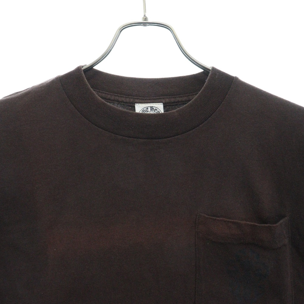 CHROME HEARTS(クロムハーツ) OLD オールドモデル ダガープリントポケット 半袖Tシャツ カットソー ブラウン