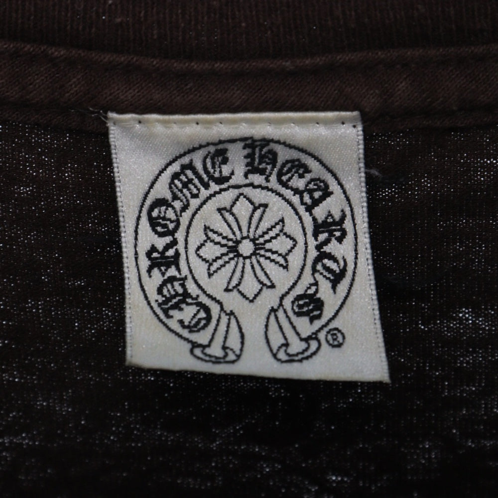 CHROME HEARTS(クロムハーツ) OLD オールドモデル ダガープリントポケット 半袖Tシャツ カットソー ブラウン