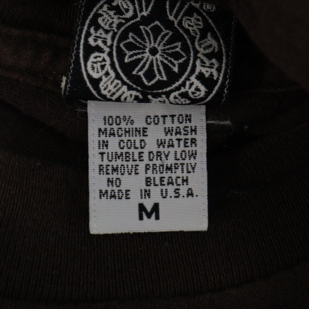 CHROME HEARTS(クロムハーツ) OLD オールドモデル ダガープリントポケット 半袖Tシャツ カットソー ブラウン